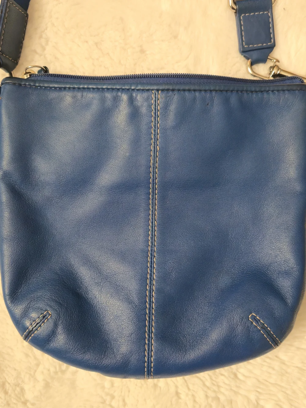 Coach blue y2k pleated soho crossbody